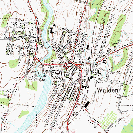 Topographic Map of Victory Church of God, NY