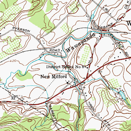 Topographic Map of Kingdom Hall of Jehovah's Witnesses, NY