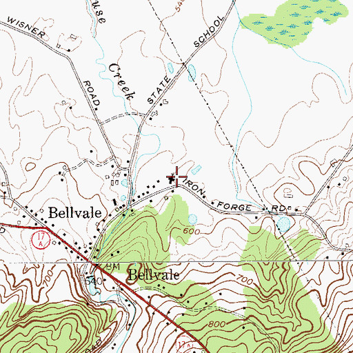 Topographic Map of Valley Bible Church, NY