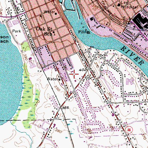 Topographic Map of Crossroads Tabernacle, NY