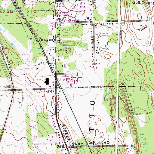 Topographic Map of Faith United Church, NY
