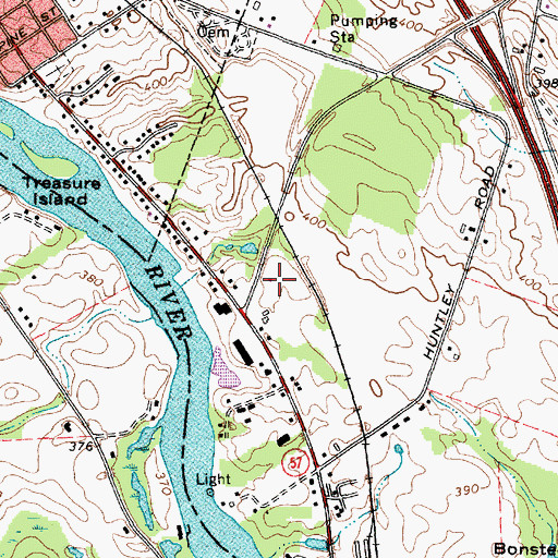 Topographic Map of First Baptist Church, NY