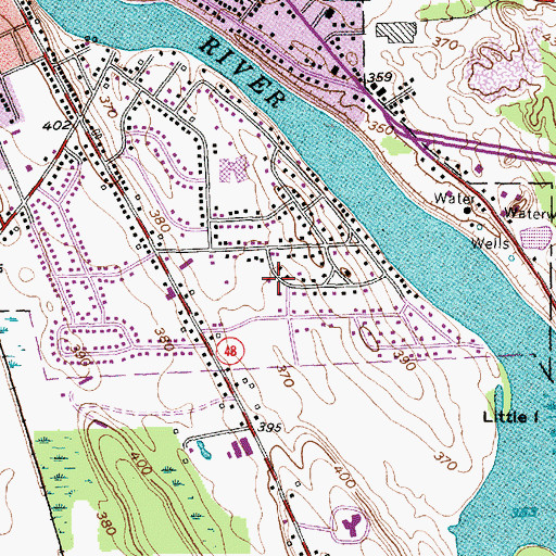 Topographic Map of First Church of Christ Scientist, NY
