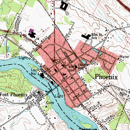 Topographic Map of First Congregational United Church of Christ, NY