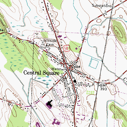 Topographic Map of First Universalist Church, NY