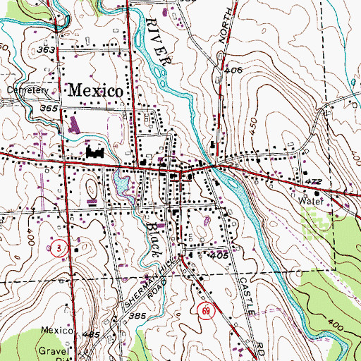 Topographic Map of Grace Episcopal Church, NY