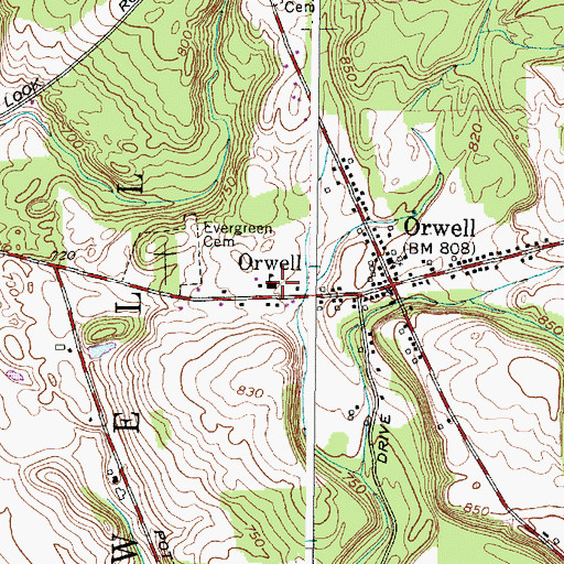 Topographic Map of Greater Victory Fellowship Church, NY