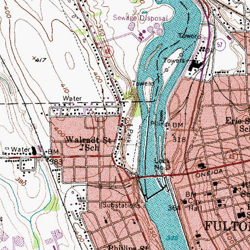 Topographic Map of Kingdom Hall of Jehovah's Witnesses, NY