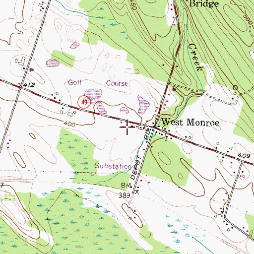 Topographic Map of New Life Church, NY