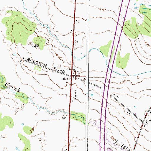 Topographic Map of Pulaski Seventh Day Adventist Church, NY