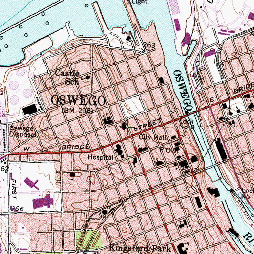 Topographic Map of The Episcopal Church of the Resurrection, NY