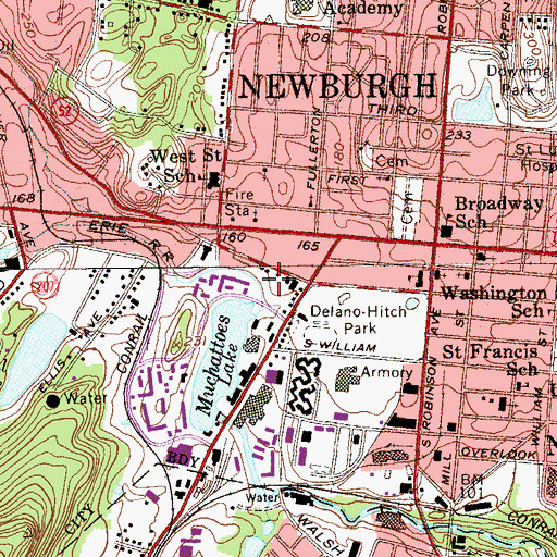 Topographic Map of Masjid Al - Ikhlas, NY