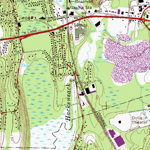 Topographic Map of Han Shin Baptist Church of New York, NY