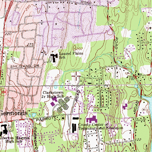 Topographic Map of Saint Francis of Assisi Church, NY