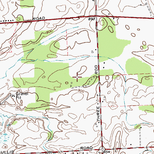 Topographic Map of Bush Gardens Mobile Home Park, NY