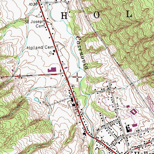 Topographic Map of Mountain Meadow Park Sewage Treatment Plant, NY