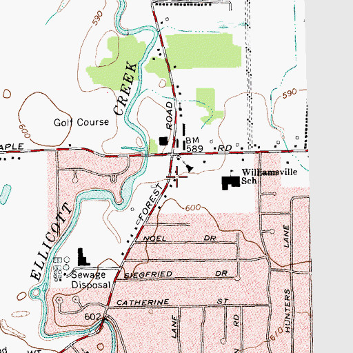 Topographic Map of Museum of Disability History, NY