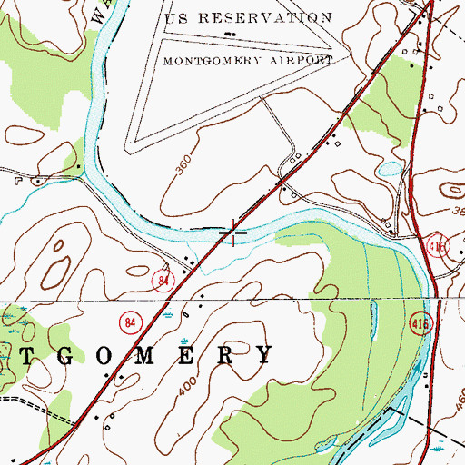 Topographic Map of Wallkill River Bridge, NY