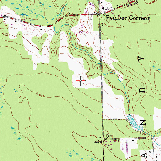 Topographic Map of Country Haven Mobile Home Park, NY