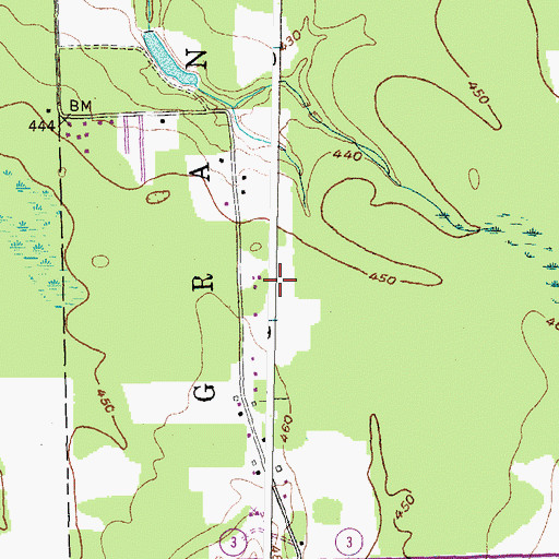 Topographic Map of Eason Mobile Home Park, NY