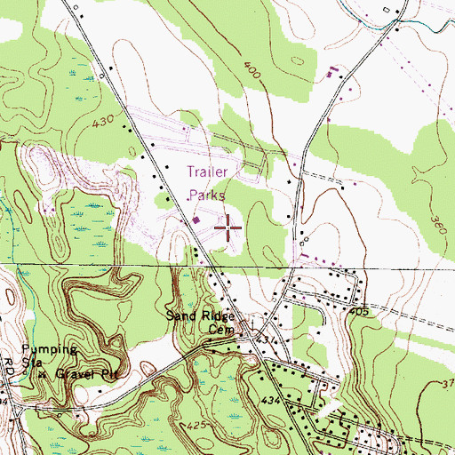 Topographic Map of Idle Wheels Mobile Home Park, NY