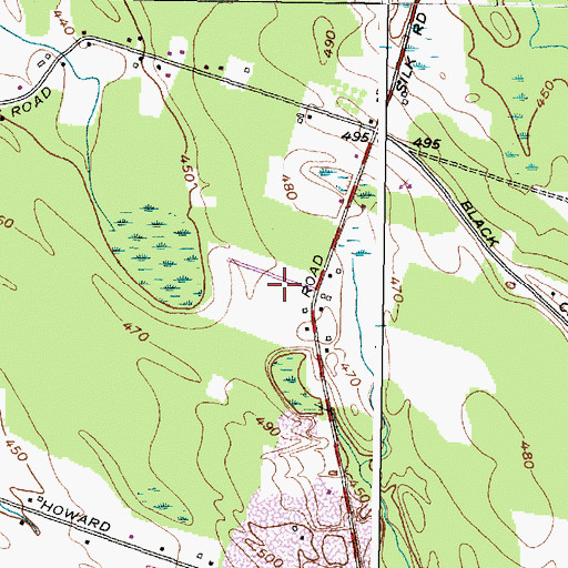 Topographic Map of Kerfien's Mobile Home Park, NY