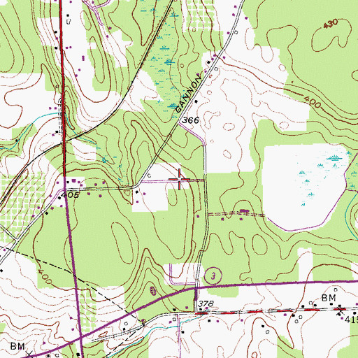 Topographic Map of Locus Grove Mobile Home Park, NY