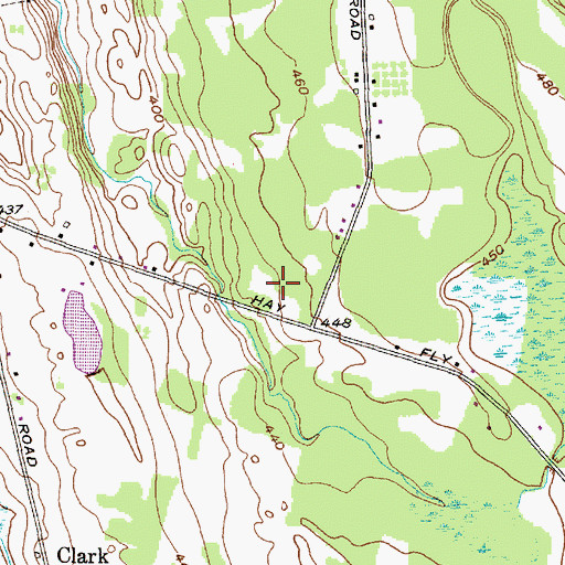 Topographic Map of Maiden Lane Mobile Home Park, NY