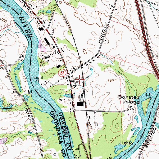Topographic Map of Silver Rock Mobile Home Park, NY