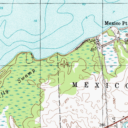 Topographic Map of Salmon Country Campground, NY
