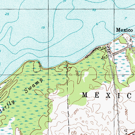 Topographic Map of Salmon Country Marina, NY