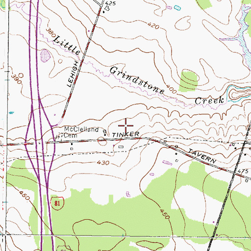 Topographic Map of Streamside Golf Course and Country Club, NY