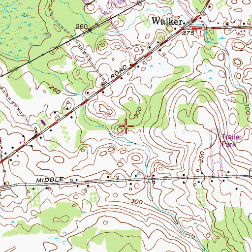 Topographic Map of Tamarack Golf Club, NY