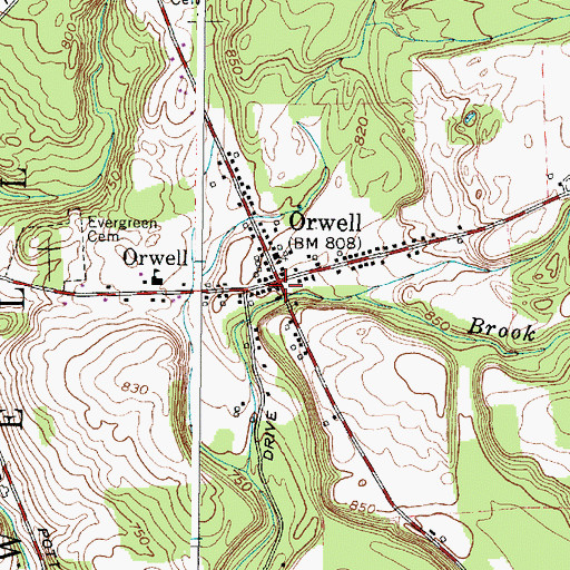 Topographic Map of Cogswell Free Library, NY