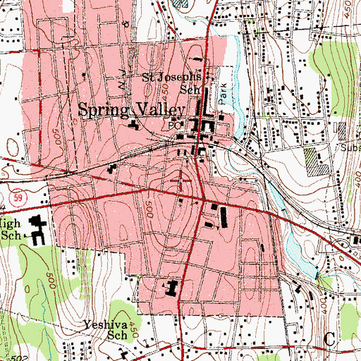 Topographic Map of The Holocaust Museum and Study Center, NY