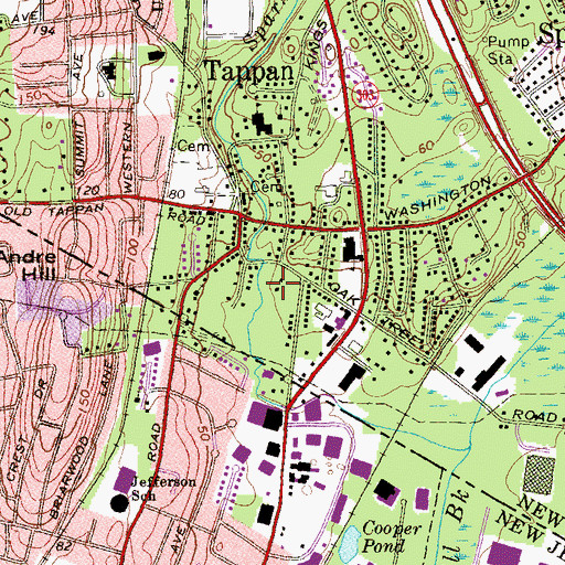 Topographic Map of DeWint House, NY
