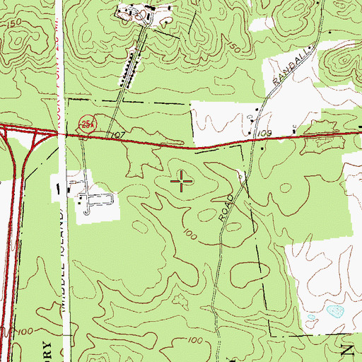 Topographic Map of North Shore Public Library, NY