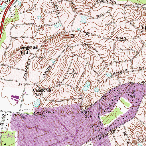 Topographic Map of Huntington Station Armory, NY