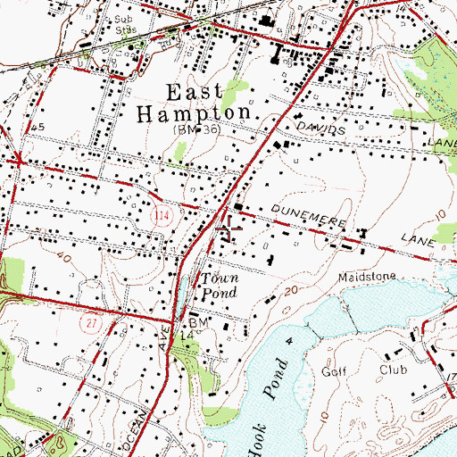 Topographic Map of Home Sweet Home Museum, NY
