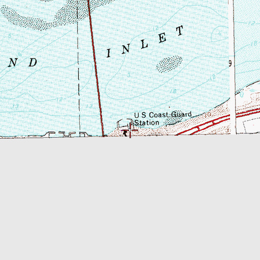 Topographic Map of Robert Moses State Park Boat Basin, NY
