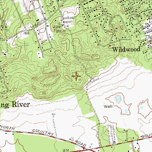 Topographic Map of Great Rock Golf Club, NY