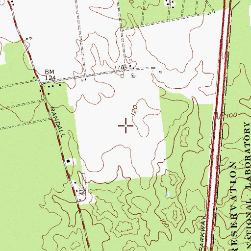 Topographic Map of Tallgrass at Shoreham Golf Course, NY