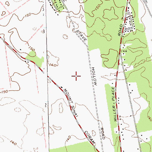 Topographic Map of Willow Creek Golf and Country Club, NY