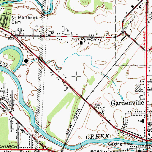 Topographic Map of Eden Heights of West Seneca Assisted Living Facility, NY