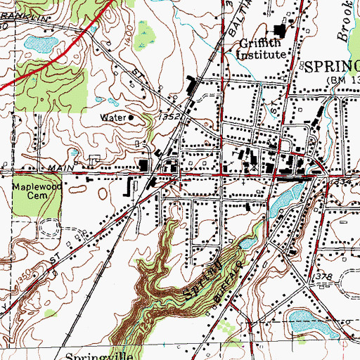 Topographic Map of Fiddlers Green Manor Nursing Home, NY
