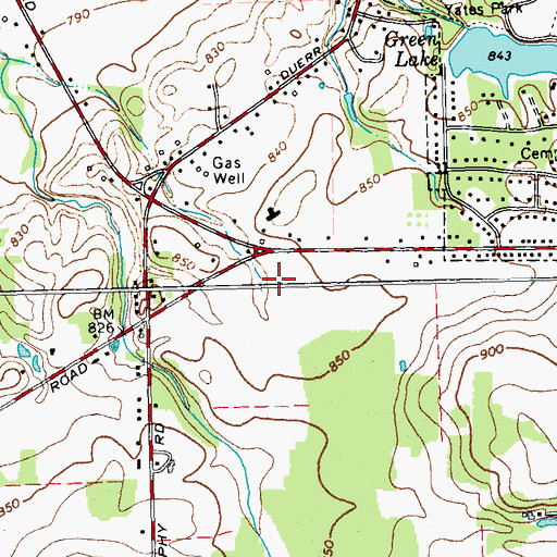 Topographic Map of Orchard Glen Retirement Community, NY