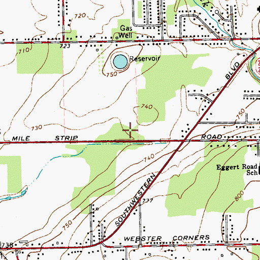Topographic Map of Quaker Landing Memory Care Community, NY