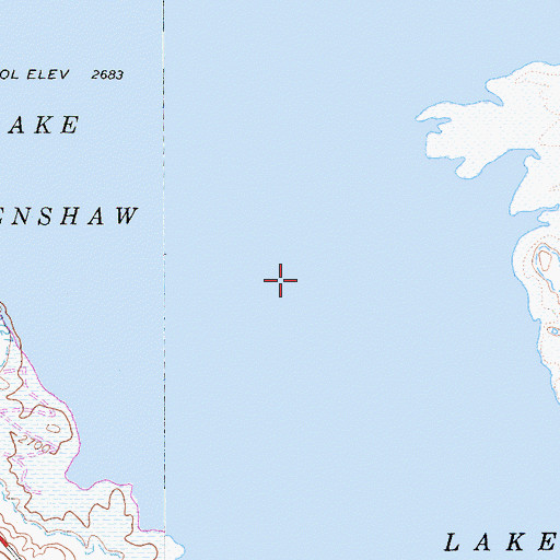 Topographic Map of Lake Henshaw, CA