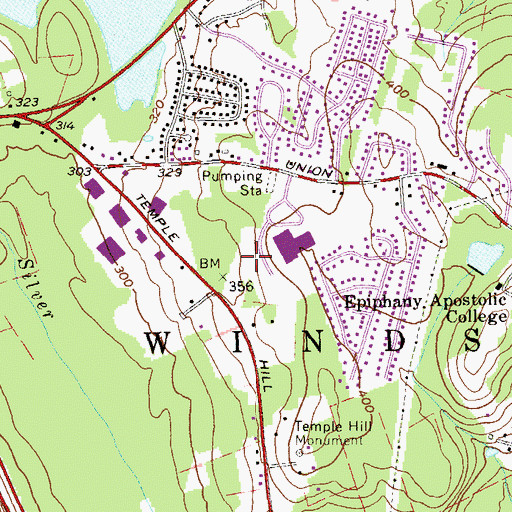 Topographic Map of New Windsor Country Inn Adult Care Facility, NY