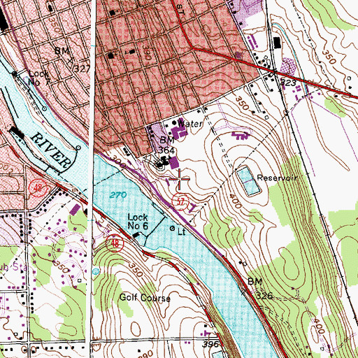 Topographic Map of Saint Luke Health Services, NY